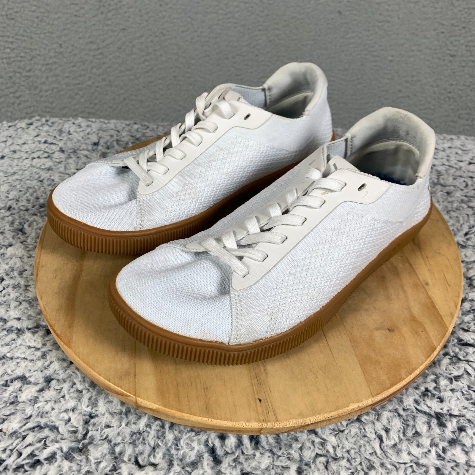 Flux Adapt Trainer Shoes Mens 5 Womens 6 White/Gum Breathable Adaptknit Sneakers